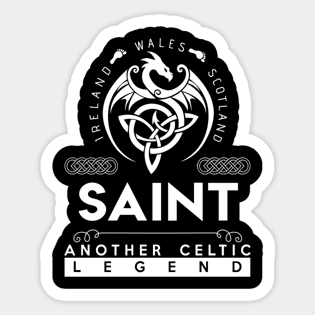 Saint Name T Shirt - Another Celtic Legend Saint Dragon Gift Item Sticker by harpermargy8920